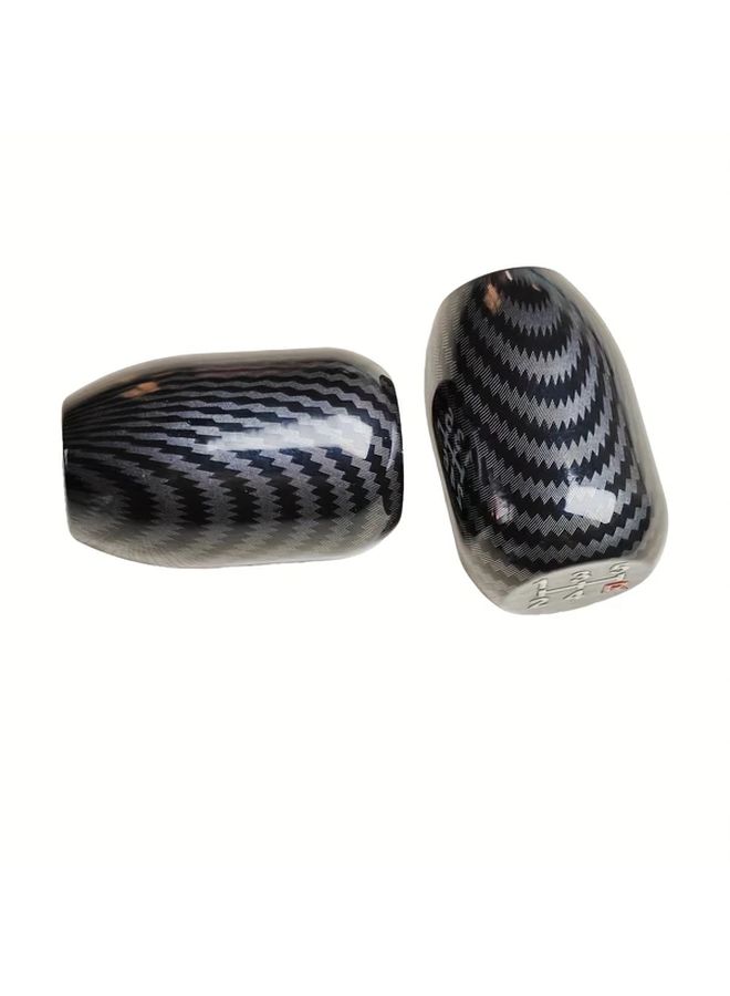 Racing Style Carbon Fiber Aluminum Gear Shift Knob 5 Speed - Image 3