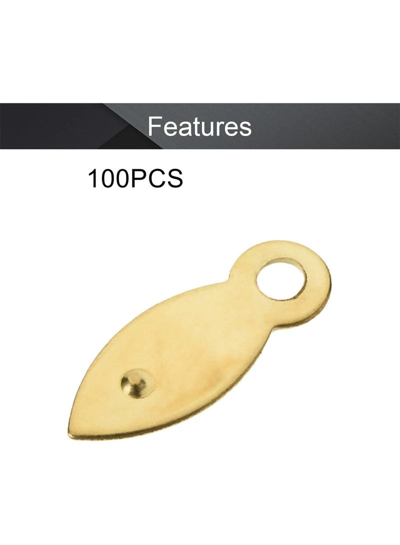 jaexest 100pcs Metal Frame Picture Turn Buttons – Picture Frame Accessories – Perfect for Hanging Pictures – Gold Finish – DIY Frame Repair & Assembly Hardware - Image 3