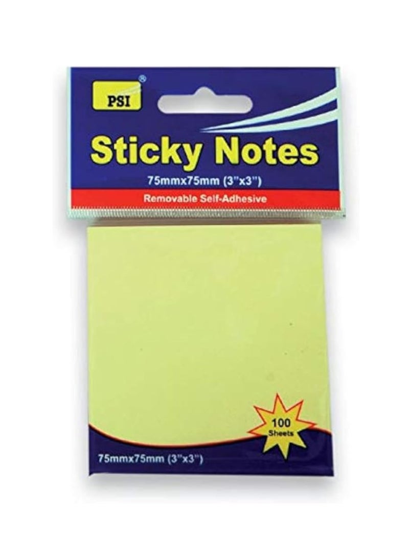Psi Sticky Note Yellow, 3″ X 3″- 100 Sheets  - Image 2