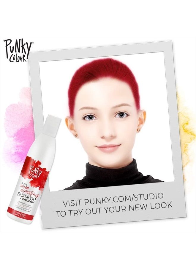 Punky شامبو وبلسم ملون 3 في 1 من ريدليشس مع زبدة الشيا وفيتامين ب برو الذي يساعد على تغذية وتقوية الشعر، 8.5 أونصة - Image 4