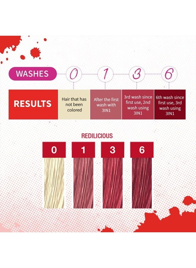 Punky شامبو وبلسم ملون 3 في 1 من ريدليشس مع زبدة الشيا وفيتامين ب برو الذي يساعد على تغذية وتقوية الشعر، 8.5 أونصة - Image 5