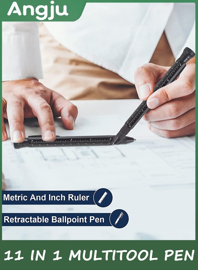 Angju Gifts for Men, 11 in 1 Multitool Pen with Stress Relief Accessory, Father Gifts for Dad, Cool Gadgets for Men, Dad Gifts from Daughter, Birthday gifts for Him, Men, Husband, Boyfriend - Image 3