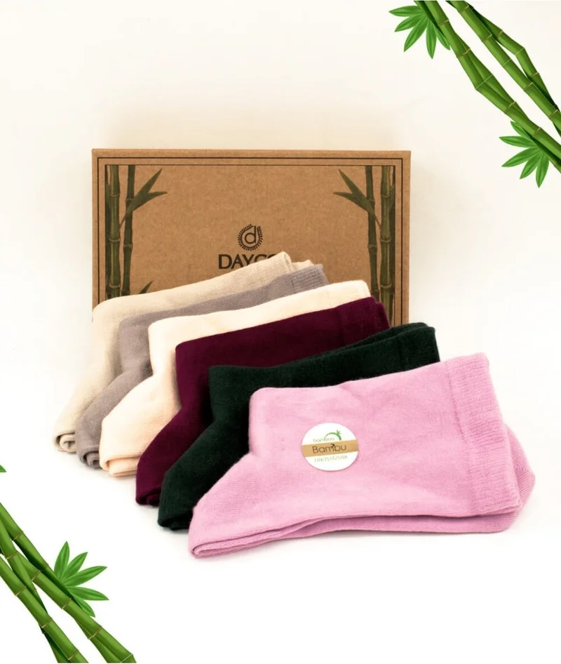 DAYCO Premium Seamless Women's Bamboo Socks 6-Piece