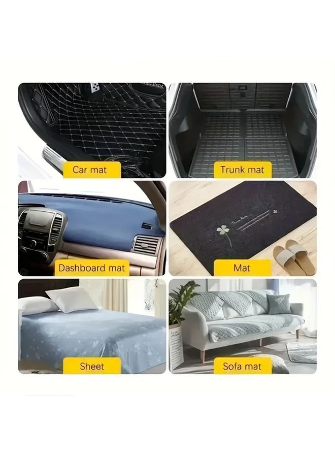 50 Pairs Double Sided High Adhesive Carpet Fixings Non Slip Hook Loop Fastener Black Blue Trim - Image 2