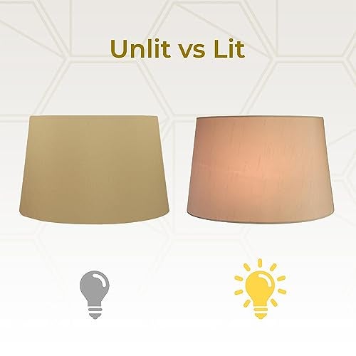 Royal Designs Inc Royal Designs, Inc. Shallow Oval Hardback Lamp Shade, Antique Gold, 10 x 12 x 7 - Image 5