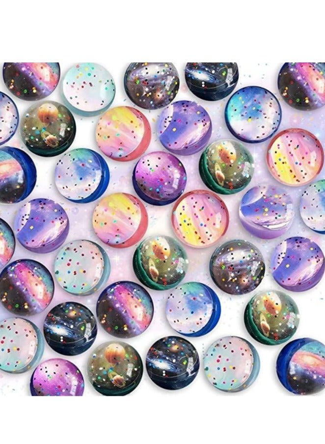 25PCS Space Bouncy Balls,Space Bouncy Balls Bulk 30mm Space Theme Bouncy Balls for Kids Party Favors,Gift Bag Filling - Image 1