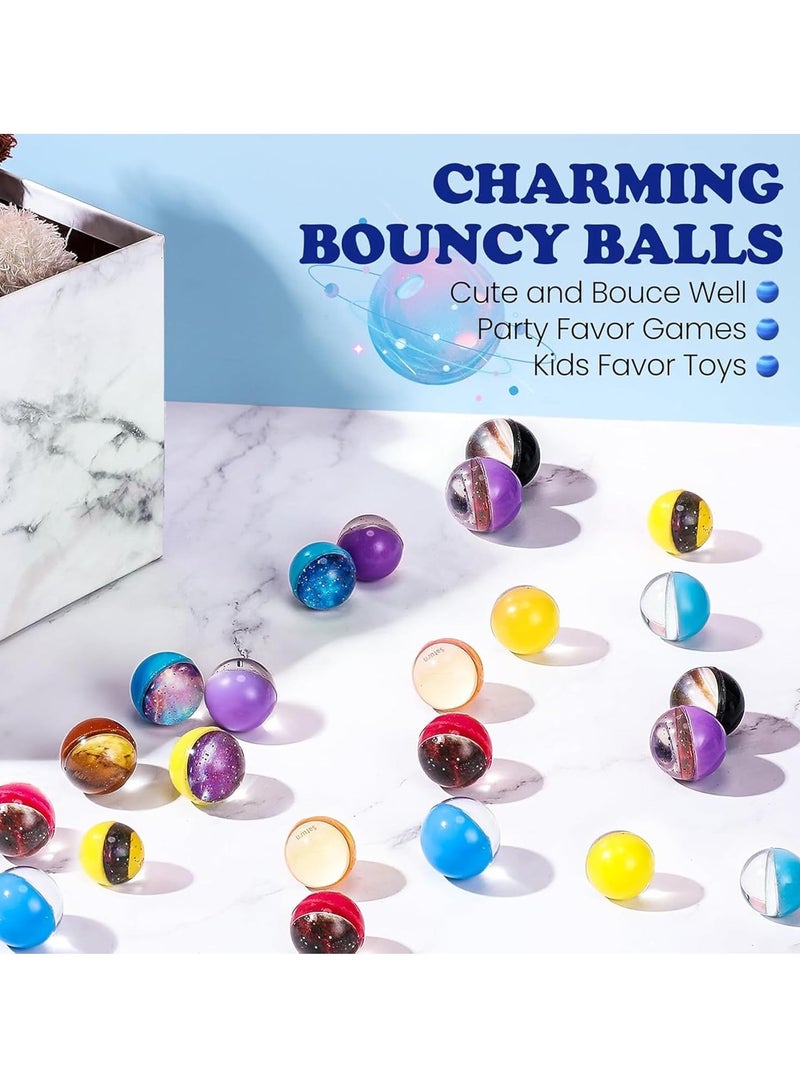 25PCS Space Bouncy Balls,Space Bouncy Balls Bulk 30mm Space Theme Bouncy Balls for Kids Party Favors,Gift Bag Filling - Image 3