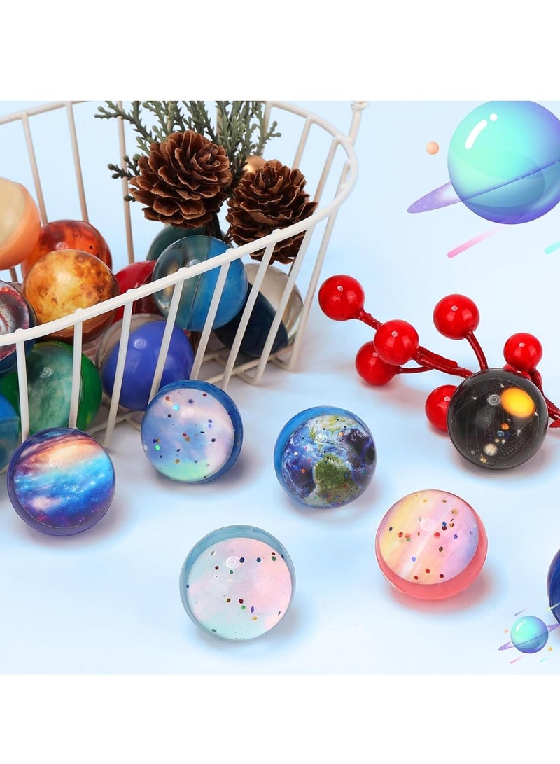 25PCS Space Bouncy Balls,Space Bouncy Balls Bulk 30mm Space Theme Bouncy Balls for Kids Party Favors,Gift Bag Filling - Image 5
