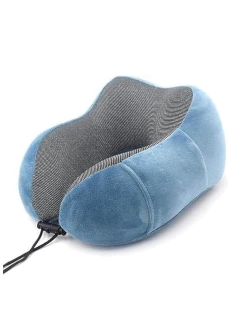 وسادة سفر للرقبة وسادة رقبة من الميموري فوم للسفر  وسادة رقبة للسفر دعم مريح للرقبة والراس للتخييم والنوم متعدده اللاوان - Image 1