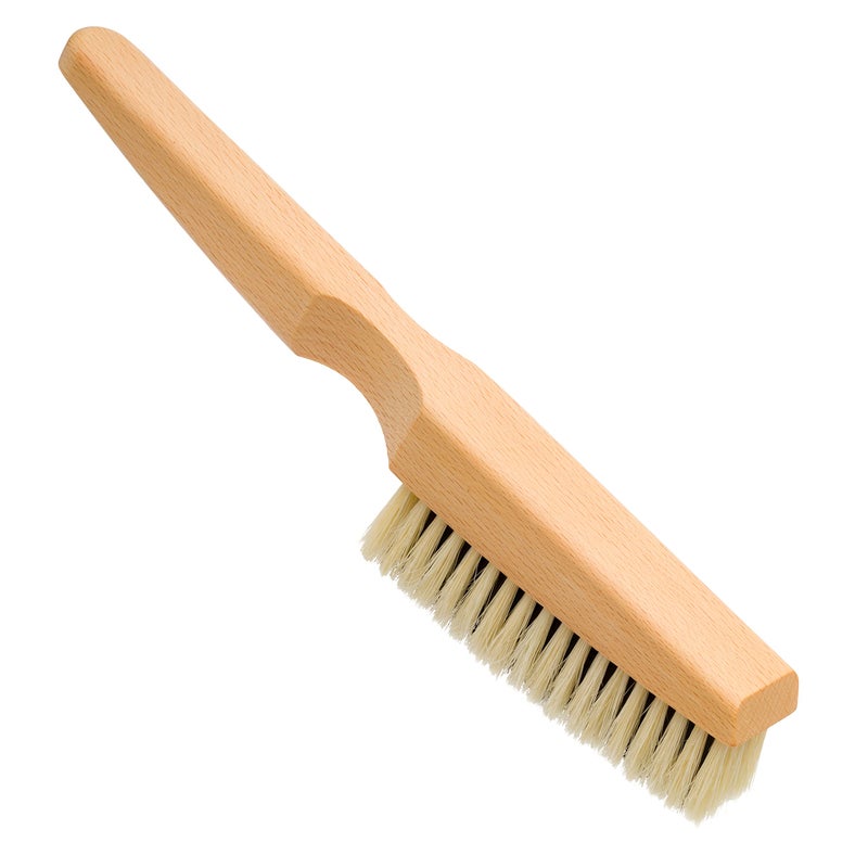 REDECKER Natural Pig Bristle Cashmere Brush with Oiled Beechwood Handle, 10-Inches Long, Two Layers of Bristles for Gentle and Thorough Cleaning, Made in Germany - Pig Bristle Brush - Image 1