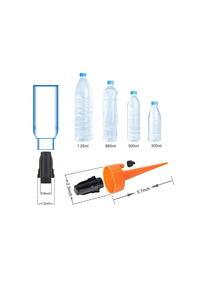 AQSON - 6PCS Automatic Waterer for Plants, Plant Self Watering Devices, Automatic Drip Irrigation Plant Waterer with Slow Release Control Valve Switch for Outdoor and Vacation Plant Watering (6Pcs-1) - Image 1