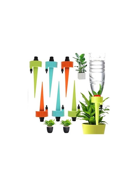 6PCS Automatic Waterer for Plants, Plant Self Watering Devices, Automatic Drip Irrigation Plant Waterer with Slow Release Control Valve Switch for Outdoor and Vacation Plant Watering (6Pcs-1)
