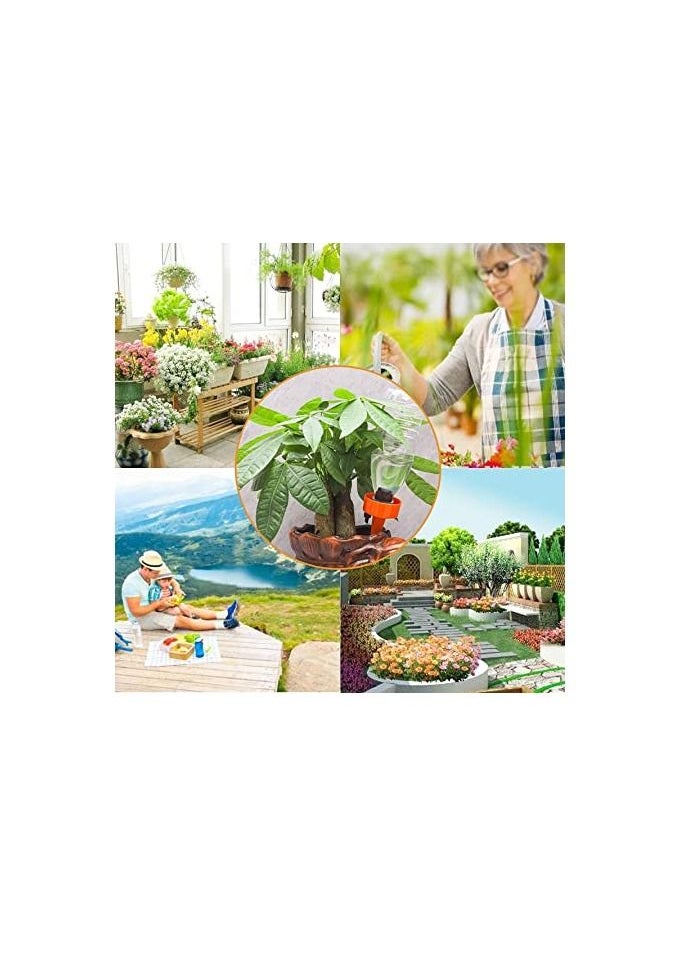 AQSON - 6PCS Automatic Waterer for Plants, Plant Self Watering Devices, Automatic Drip Irrigation Plant Waterer with Slow Release Control Valve Switch for Outdoor and Vacation Plant Watering (6Pcs-1) - Image 1