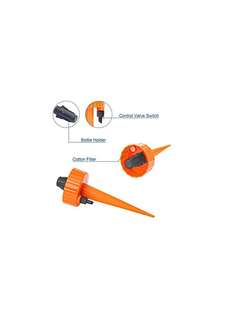 AQSON - 6PCS Automatic Waterer for Plants, Plant Self Watering Devices, Automatic Drip Irrigation Plant Waterer with Slow Release Control Valve Switch for Outdoor and Vacation Plant Watering (6Pcs-1) - Image 1