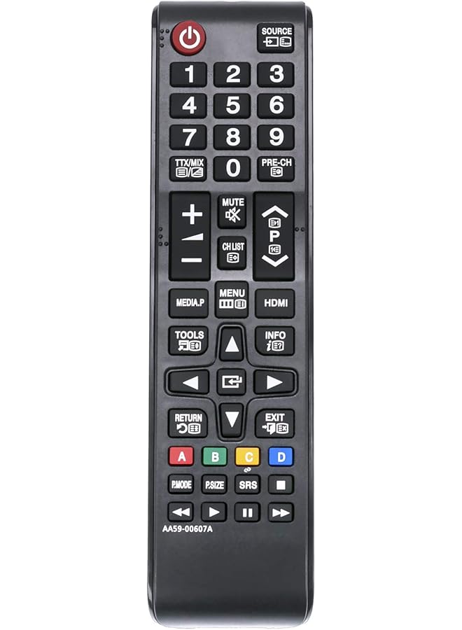 ELTRAZONE New AA59-00607A Remote Control Compatible with Samsung Smart TVs – Supports AA5900607A LED & LCD Models | No Programming Needed | Lightweight & Long-Range IR Controller – Black - Image 1