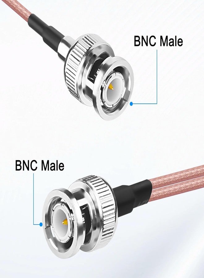ABONIX كابل ABONIX RG316 BNC ذكر إلى كابل مقسم على شكل حرف Y بطول 1 قدم (12 بوصة) ومقاومة 50 أوم - كابل تمديد محوري لكاميرات المراقبة التلفزيونية المغلقة ومعدات الفيديو - Image 2