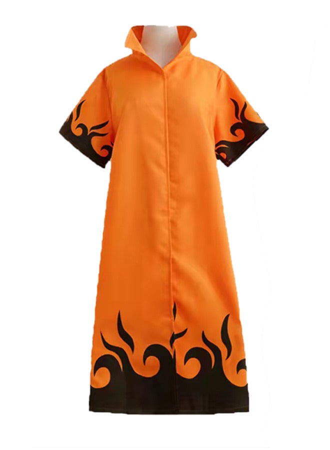 Naruto 6th Hokage Cloak Jacket Clothes Anime Robe Cosplay Costume - Image 1