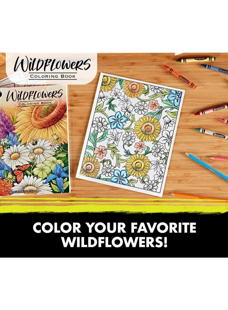 Crayola 40-Page Coloring Book, Wildflowers - Image 4