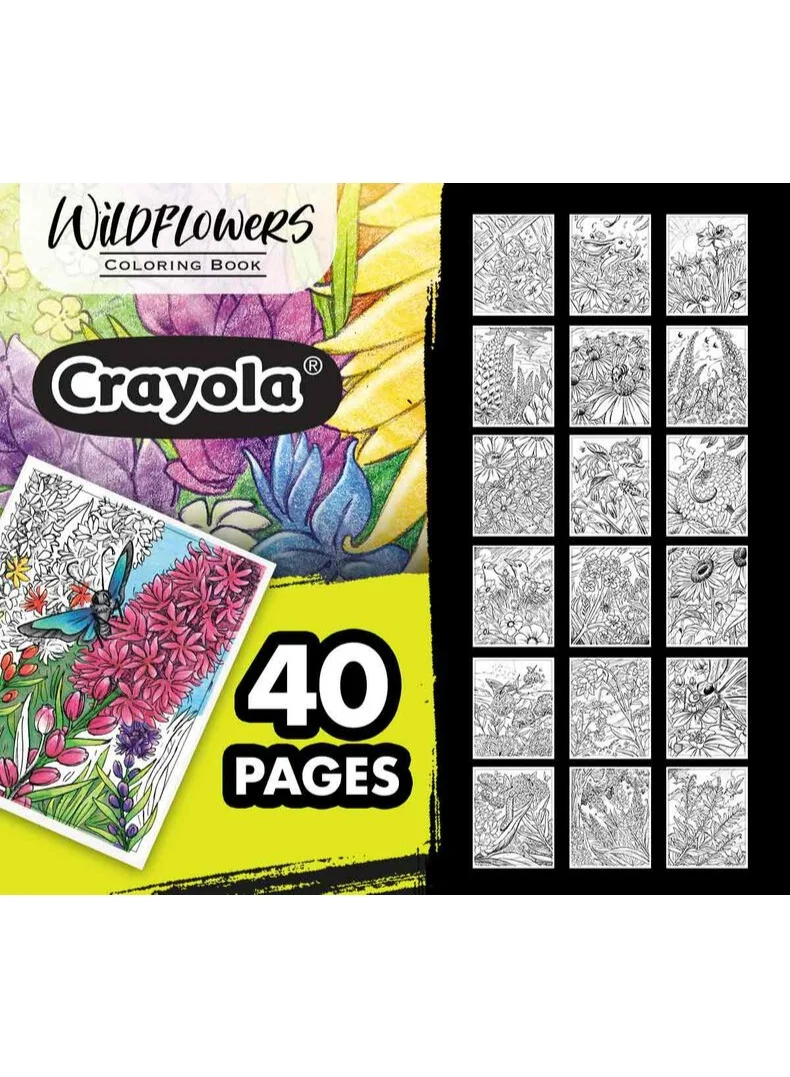 كرايولا 40-Page Coloring Book, Wildflowers