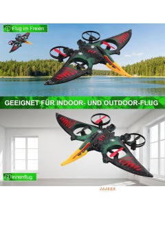 JAJEEK RC Aeroplane 2.4GHz Remote Controlled L0713 Quadcopter Floating Fighter Aircraft | RTF for Beginners, Kids & Adults | USB Charging, Green | Easy to Fly, Fun Flying Toy for Indoor & Outdoor Play  - Image 2