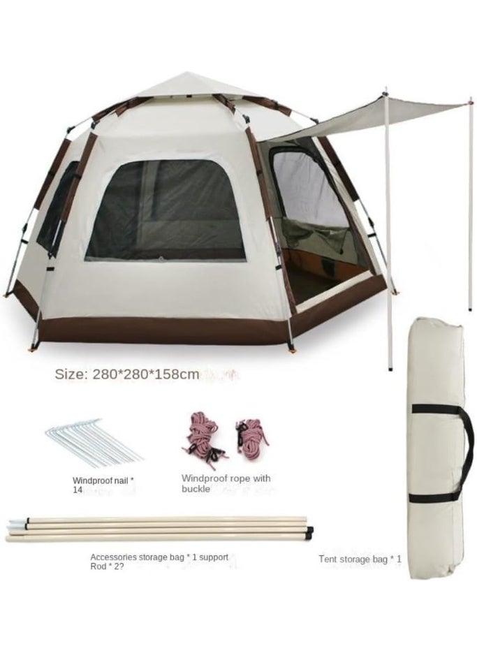 Eworld Outdoor Waterproof Premium Camping Tent for Family & Travel | Portable, Durable & Quick Setup - Image 2