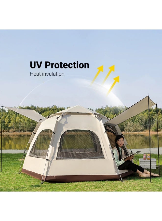 Eworld Outdoor Waterproof Premium Camping Tent for Family & Travel | Portable, Durable & Quick Setup - Image 5