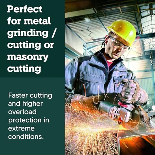 Metabo مطرقة زاوية متابو 4-1/2-5 بوصة، 11 أمبير، 11,000 دورة في الدقيقة، مفتاح دافعة غير قفل، صنع في ألمانيا، WP 11-125 سريع، 603624420، أخضر - Image 3