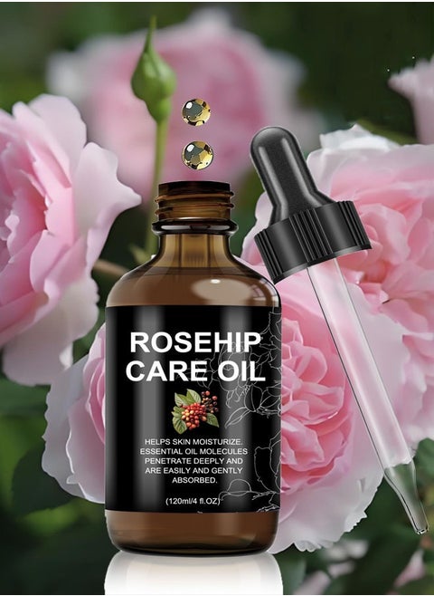 Rose Seed Essential Oil 120ml - Deep Nourishment, Repairs Dry Skin, Suitable for Middle Eastern Climate