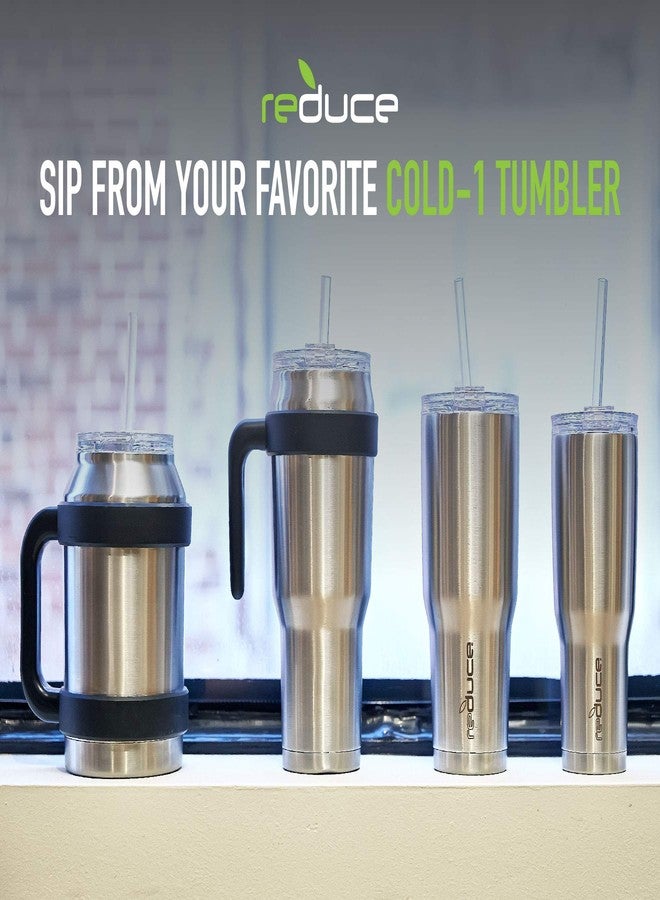 Reduce Reusable Hard Plastic Straws, 4 Pack - Fits 20-50 oz Tumbler Mugs - BPA-Free, Dishwasher Safe, Impact Resistant - Ideal Drinking Straws for Home and Travel - Image 3