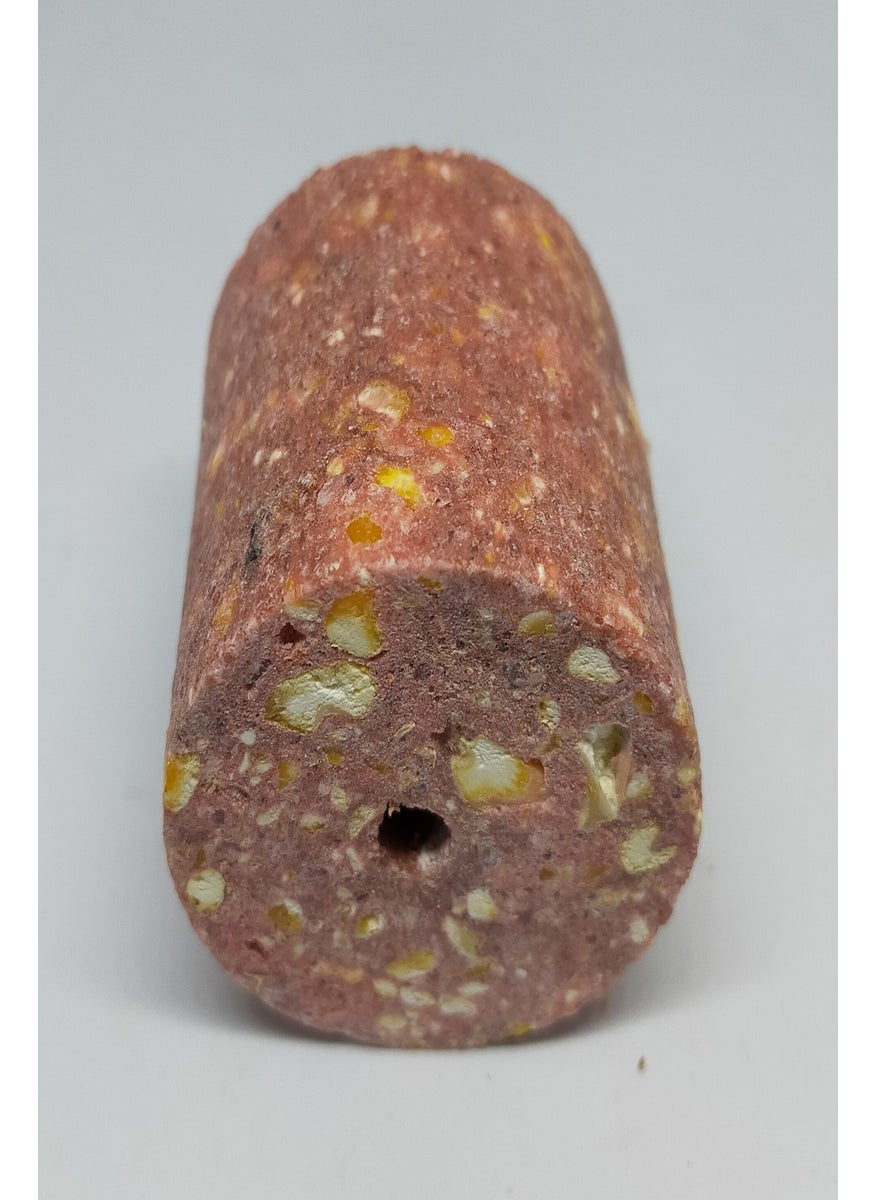 Sazan Rig Carp Rig Carp Fishing Perforated Cylinder Strawberry Pulp 100 gr 20 Pieces (2 Kg)  - Image 3