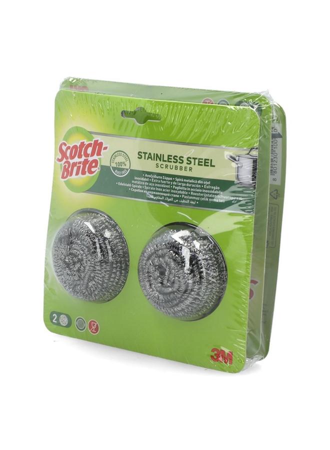 Scotch Brite Stainless Steel Spiral Utensil Scrubber Silver XN005306206 - Image 2