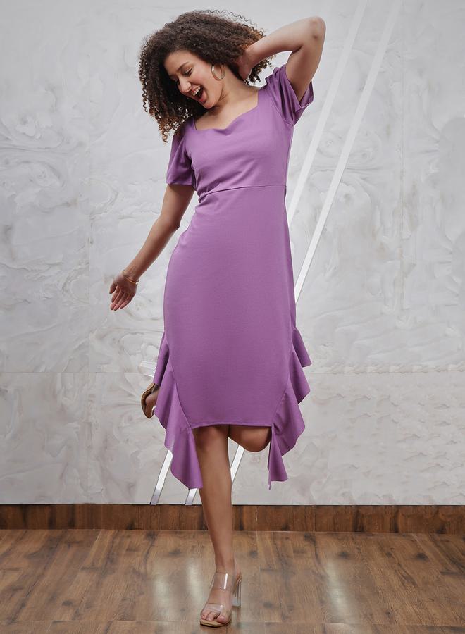 Athena Ruffled Hem Dress  - Image 1
