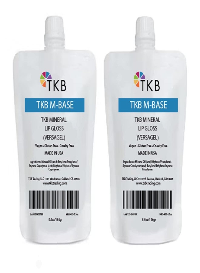 TKB Trading, LLC TKB Mineral Lip Gloss (M-Base) | Clear Versagel Base for DIY Lip Gloss, Made in USA (11 oz (2 of 5.5 oz bag)) - Image 1