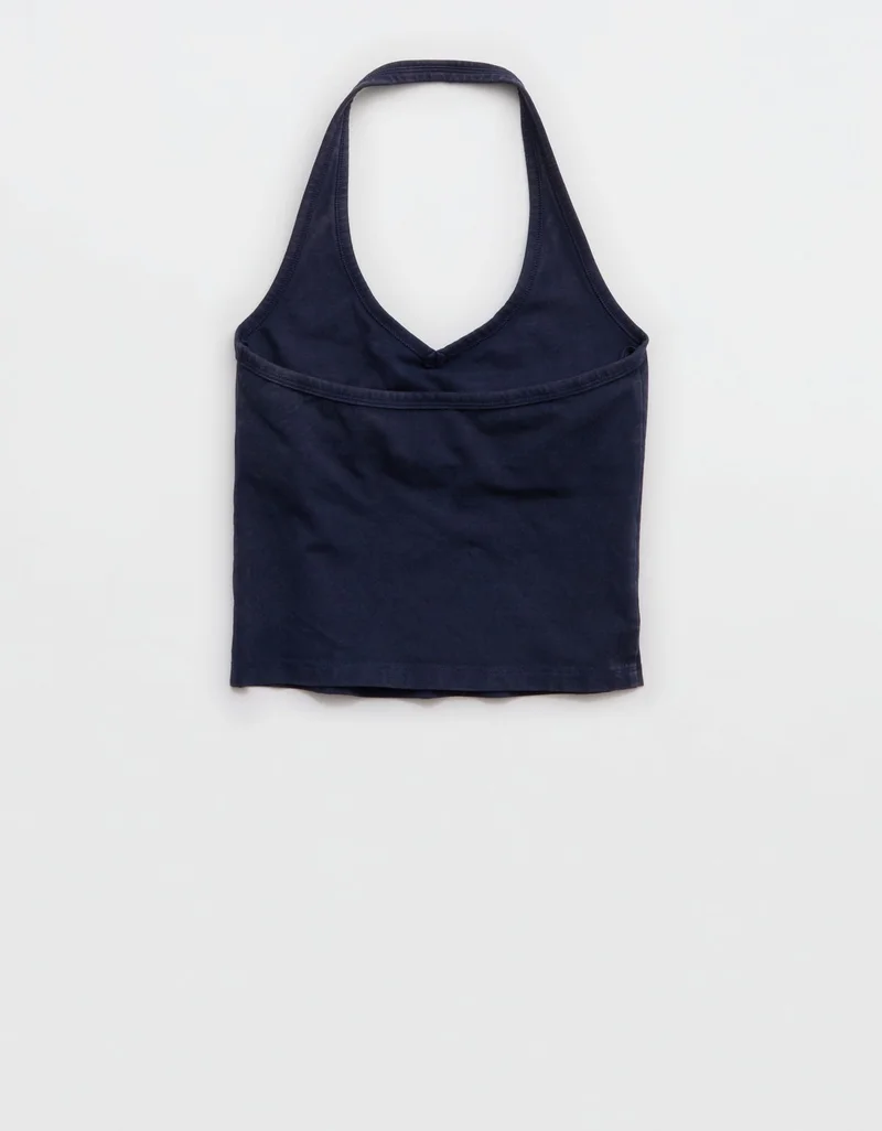 Aerie  OFFLINE By Aerie OG Cotton Halter Tank Top for Women | Best Price UAE