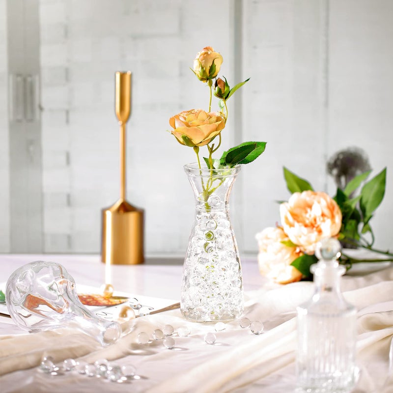 NOTCHIS 140,000 Clear Water Gel Beads for Vases, Transparent Water Gel Beads for Vase Filler, Candles, Wedding Centerpiece Floral Decorations - Image 3