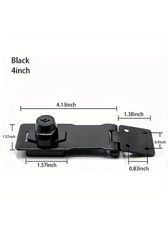 2pcs 3 Inch Silvery Keyed Hasp Locks Stainless Steel Security for Doors Cabinets - Image 3