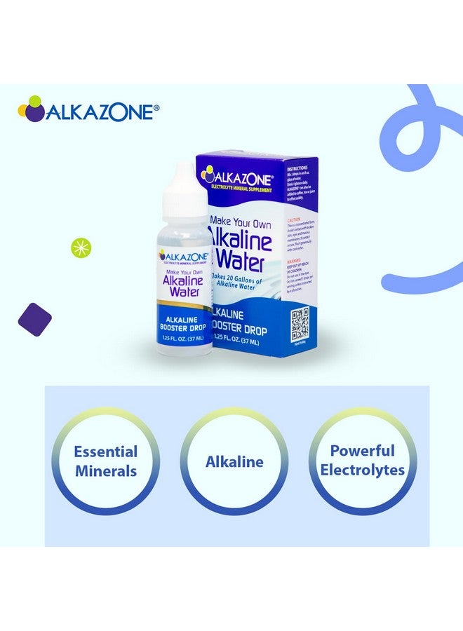 ALKAZONE Make Your Own Alkaline Water - Alkaline Booster Drop 1.25 oz (2 Packs) - Image 4
