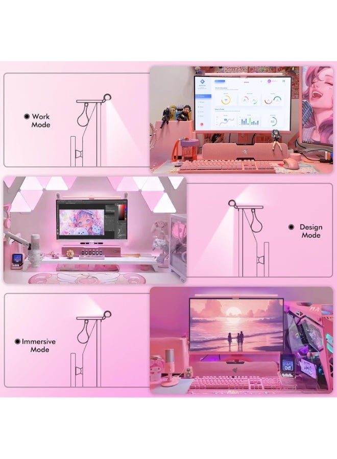 كونتيس شريط إضاءة للشاشة مزود بإضاءة خلفية وجهاز تحكم عن بعد، مصباح شاشة مقاس 40 سم مع سطوع مستمر - Image 3