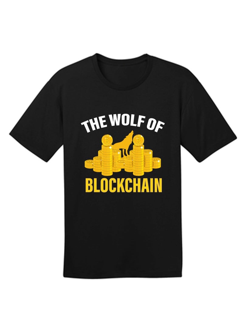 Crypto Trader Black T-Shirt for Mens with Bitcoin and Crypto Design - Gift for Bitcoin Trader - Birthday or Anniversary Gift - Image 3