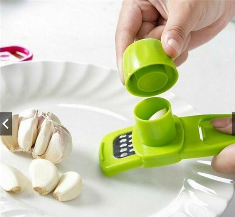 APURK APURK Garlic Ginger Dry Fruit Slicer Multi Functional Cooking Tool Mini Cutter Kitchen Utensils Ginger Garlic Grinding Grater Planer Slicer Kitchen Accessories Pack of 2 Multicolor - Image 4
