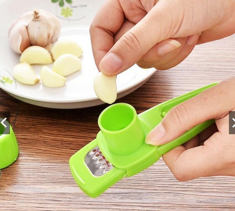 APURK APURK Garlic Ginger Dry Fruit Slicer Multi Functional Cooking Tool Mini Cutter Kitchen Utensils Ginger Garlic Grinding Grater Planer Slicer Kitchen Accessories Pack of 2 Multicolor - Image 3