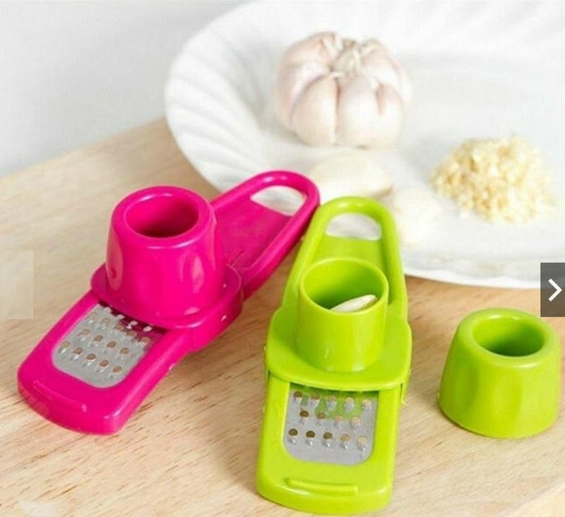 APURK APURK Garlic Ginger Dry Fruit Slicer Multi Functional Cooking Tool Mini Cutter Kitchen Utensils Ginger Garlic Grinding Grater Planer Slicer Kitchen Accessories Pack of 2 Multicolor - Image 2