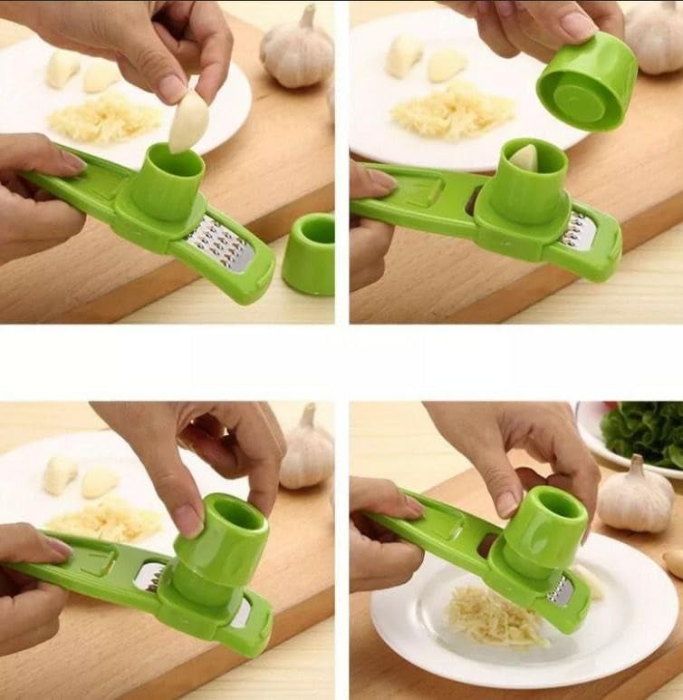 APURK APURK Garlic Ginger Dry Fruit Slicer Multi Functional Cooking Tool Mini Cutter Kitchen Utensils Ginger Garlic Grinding Grater Planer Slicer Kitchen Accessories Pack of 2 Multicolor - Image 5