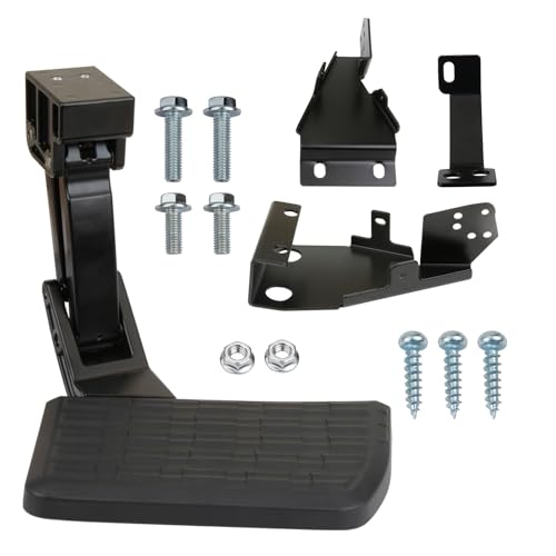 MITZONE خطوة سرير MITZONE F150 متوافقة مع فورد F-150 2021 2022 2023 تستثني خطوة الشاحنة القابلة للطي ذات العادم المزدوج خطوة الصندوق القابلة للسحب - Image 1