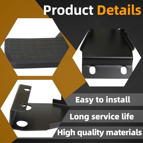 MITZONE خطوة سرير MITZONE F150 متوافقة مع فورد F-150 2021 2022 2023 تستثني خطوة الشاحنة القابلة للطي ذات العادم المزدوج خطوة الصندوق القابلة للسحب - Image 5