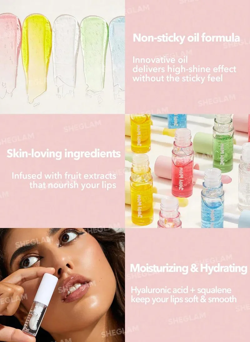 SHEGLAM Jelly Wow Hydrating Lip Oil-Berry Involved