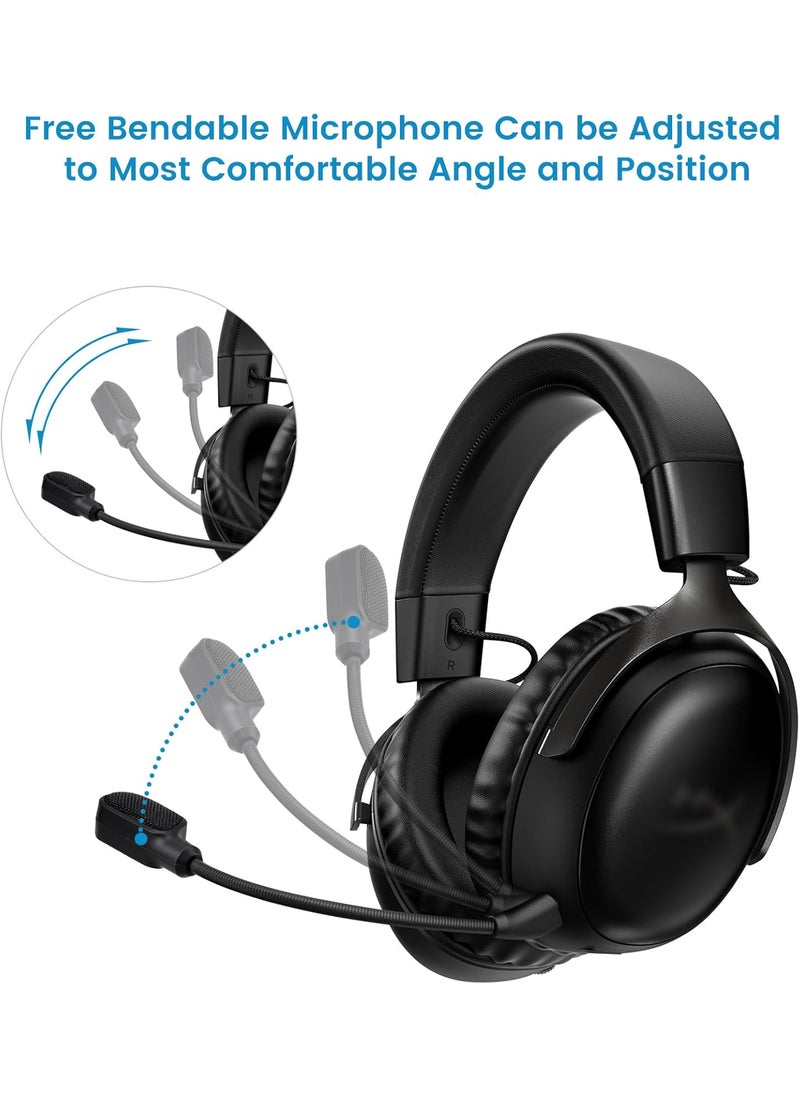 weishan weishan Mic Compatible with HyperX Cloud IIICloud 3 Gaming Headset 35mm Detachable Noise Cancelling Microphone Boom with Mute LED Indicator for PC Xbox One PS4 PS5  - Image 5