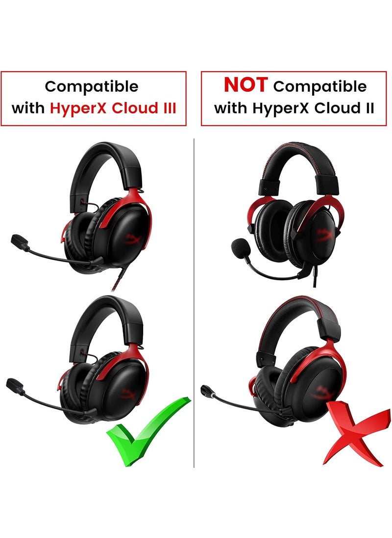 weishan weishan Mic Compatible with HyperX Cloud IIICloud 3 Gaming Headset 35mm Detachable Noise Cancelling Microphone Boom with Mute LED Indicator for PC Xbox One PS4 PS5  - Image 2