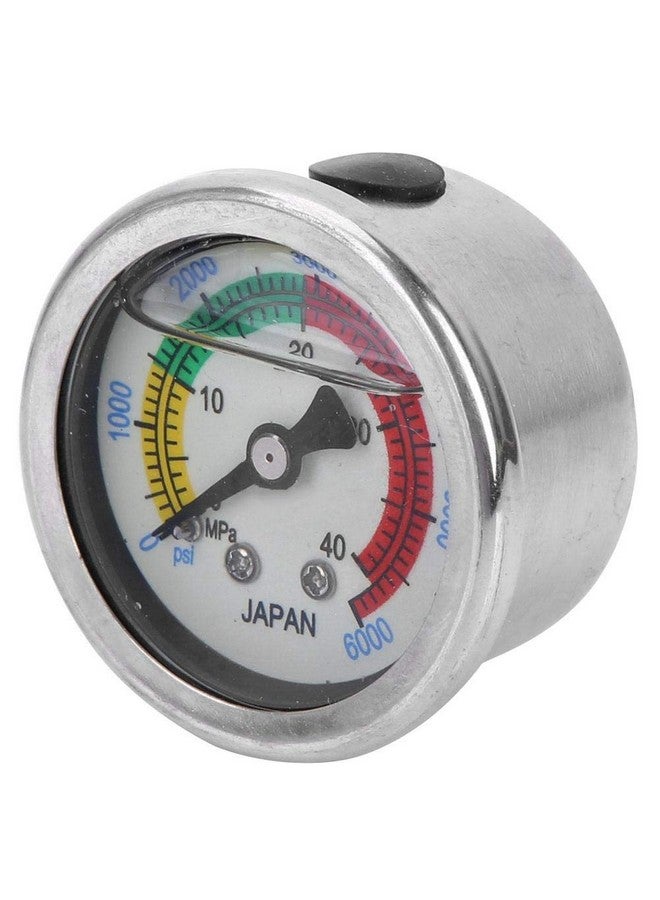 جايدشاي مقياس ضغط Jadeshay، 0-6000PSI 0-40MPa مقياس ضغط مضخة الهواء بمقياس مزدوج مملوء بالسوائل لمعدات الغوص ومقياس الضغط - Image 1