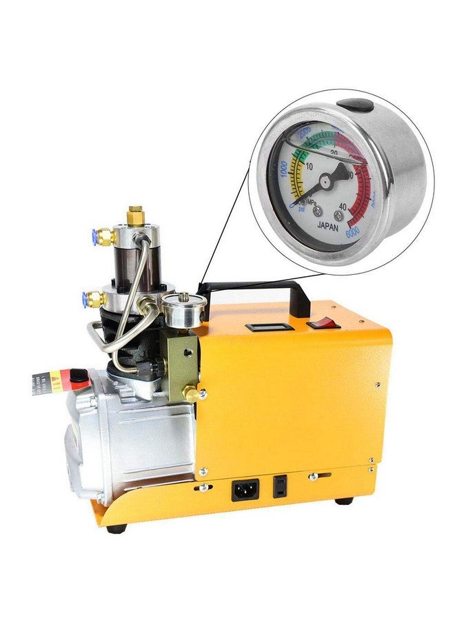 جايدشاي مقياس ضغط Jadeshay، 0-6000PSI 0-40MPa مقياس ضغط مضخة الهواء بمقياس مزدوج مملوء بالسوائل لمعدات الغوص ومقياس الضغط - Image 2